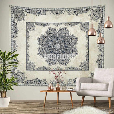 Bohemian Tapestry, Vintage lace Mandala tapestry wall hanging, bohemian decor, bohochic vintage decor Tapestry