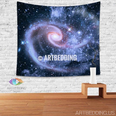 Galaxy Tapestry, Deep space spiral galaxy wall tapestry, Galaxy tapestry wall hanging, Spiral galaxy with stars wall tapestries, Galaxy home decor, Space wall art print