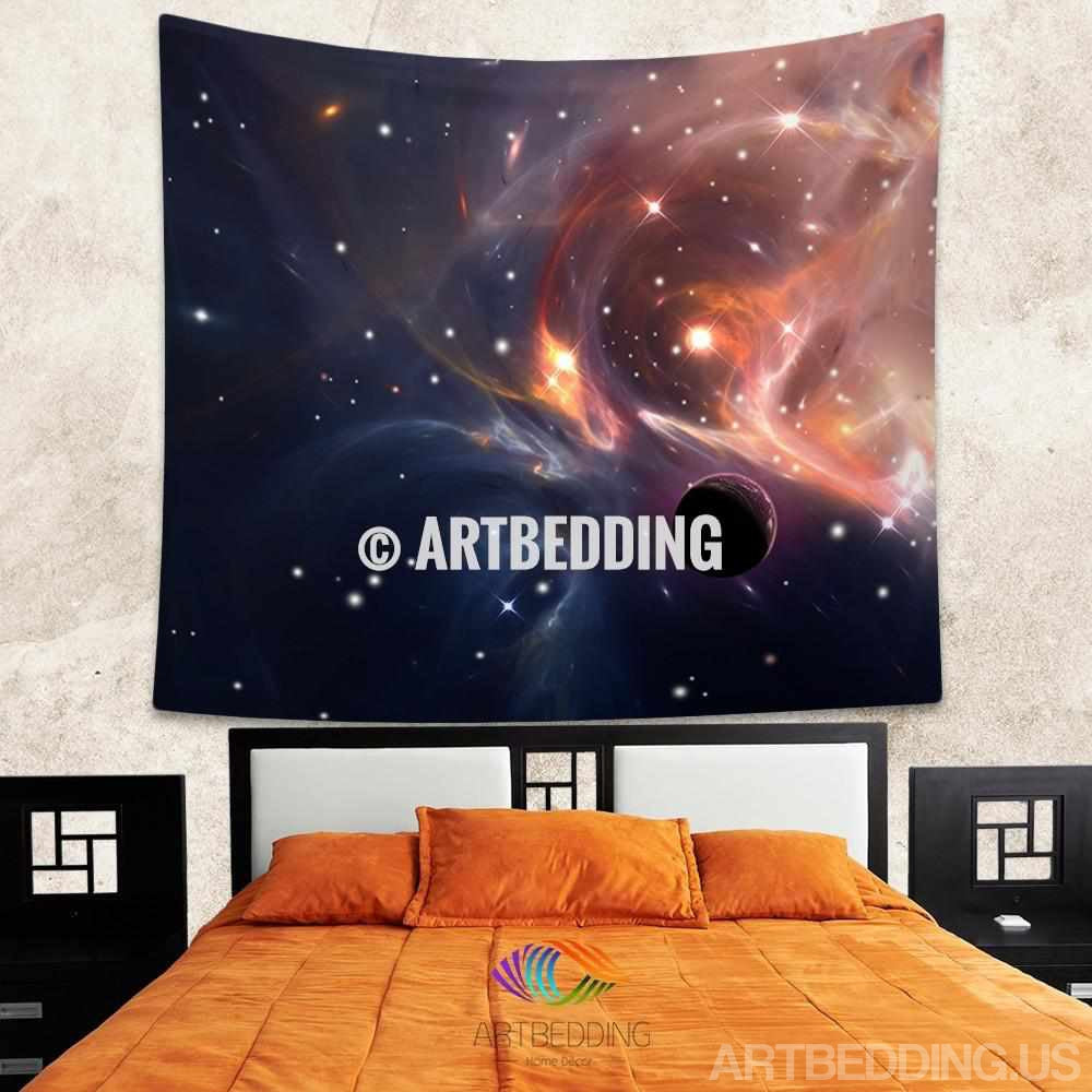 Galaxy Tapestry, Fantasy space wall tapestry, Galaxy tapestry wall ...