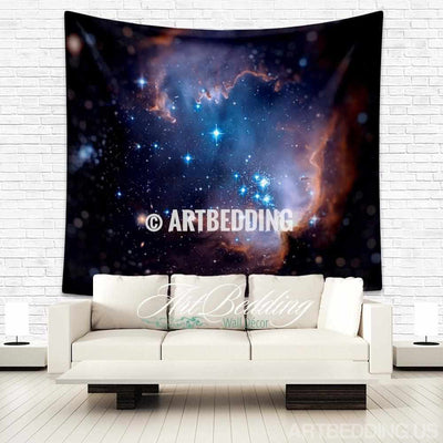 Galaxy Tapestry, Magellanic cloud wall tapestry, Galaxy tapestry wall hanging, nebula wall tapestries, Galaxy home decor