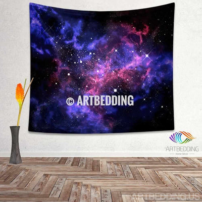 Galaxy Tapestry, Space stars nebula wall tapestry, Galaxy tapestry wall hanging, Galaxy home decor, Stars wall art print
