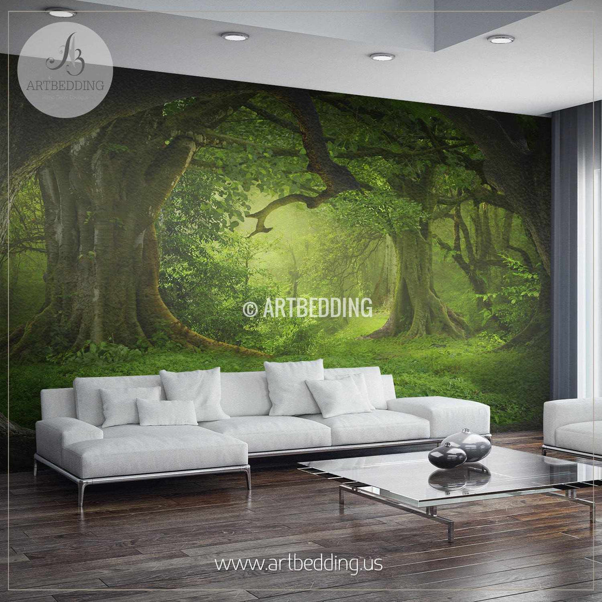 Magical Forest Self Adhesive Peel & Stick, Nature wall mural – ARTBEDDING