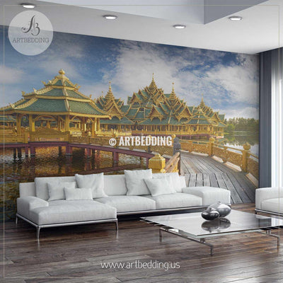 Pavilion of the Enlightened, Ancient Siam, Bangkok, Thailand Wall Mural, Photo Mural, wall décor wall mural