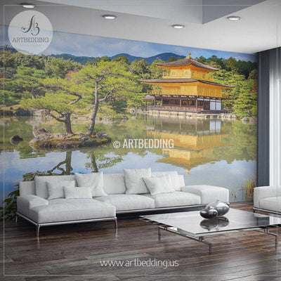 Autumn in Kyoto, Japan Forest Self Adhesive Peel & Stick, Nature wall mural wall mural
