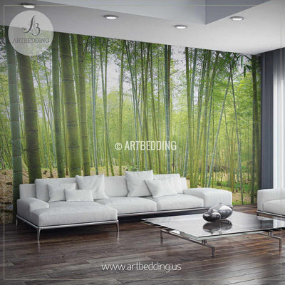 Bamboo Forest Self Adhesive Peel & Stick, Nature wall mural wall mural