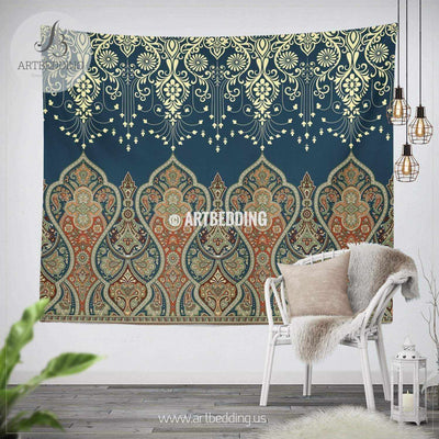 Boho indie paisley TAPESTRY, Indie paisley vintage Wall hanging, Ethno indie Tapestry, Boho wall decor Tapestry