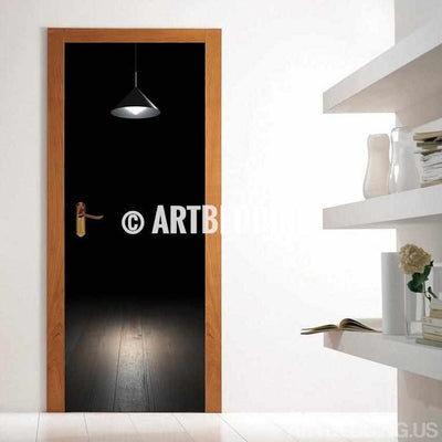 Door sticker dark room self-adhesive vinyl