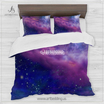 Galaxy bedding, Deep space Bedding set, Galaxy print Duvet Cover, 3D galaxy bedding Bedding set