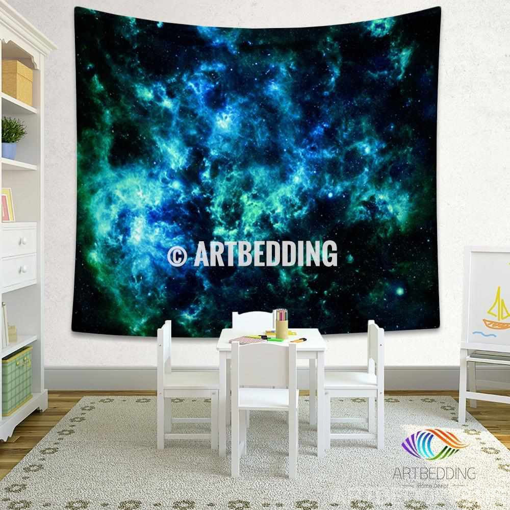 Galaxy Tapestry, Fantasy space wall tapestry, Galaxy tapestry wall hanging, Galaxy home decor