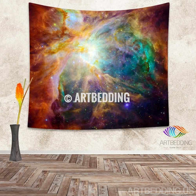 Galaxy Tapestry, Orion nebula wall tapestry,  constellation of Orion tapestry wall hanging, Milky Way wall tapestries, Multicolor Galaxy home decor, Space wall art print
