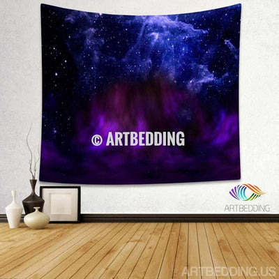 Galaxy Tapestry, Shone nebula wall tapestry, Star field against space tapestry wall hanging, Stars galaxy wall tapestries, Galaxy home decor, Space wall art print, Space wall hanging, Blue and purple nebula galaxy wall art