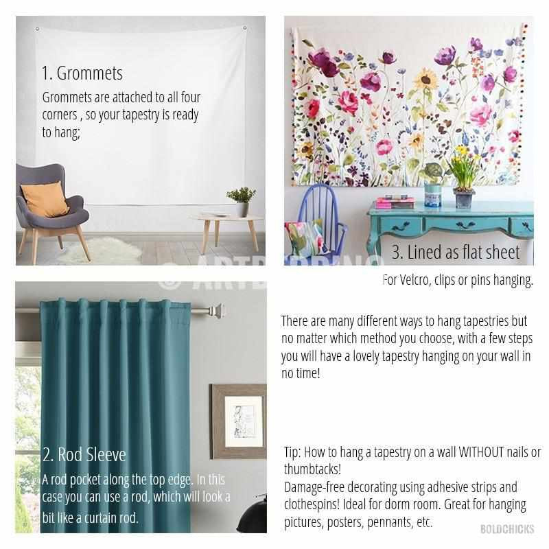 Fabric How Do You Hang Up Tapestry Tapestry Hanger Rods For