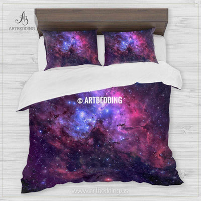 The Eagle Nebula bedding, Abstract space Bedding set, Galaxy print Duvet Cover, 3D galaxy bedding Bedding set